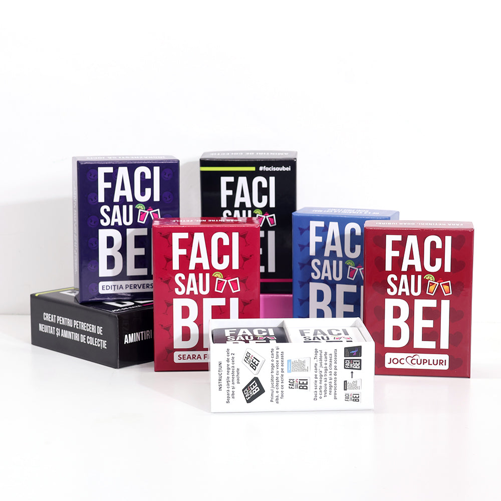 Experiența FACI SAU BEI - 5 JOCURI DIFERITE - Faci sau Bei