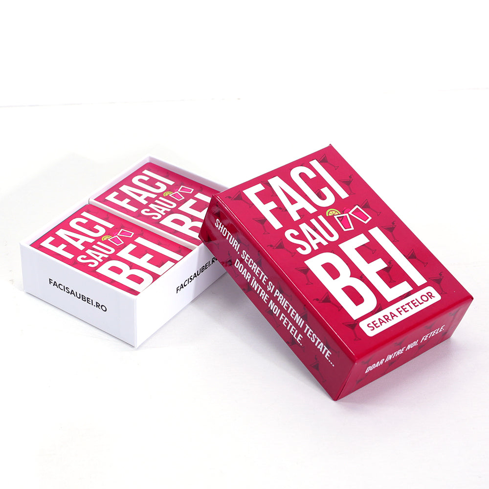 JOC FACI SAU BEI- SEARA FETELOR –200 CARTONAȘE - Faci sau Bei
