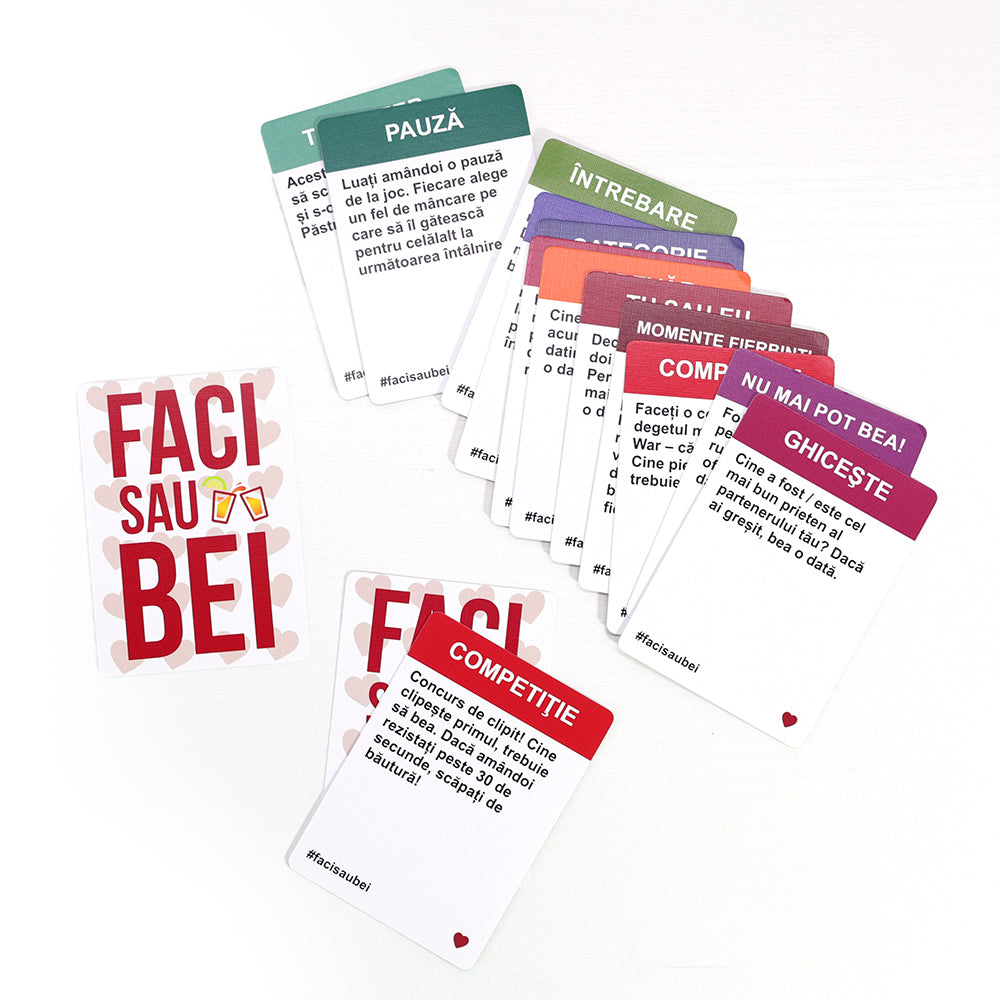 JOC FACI SAU BEI – CUPLURI - 200 CARTONAȘE