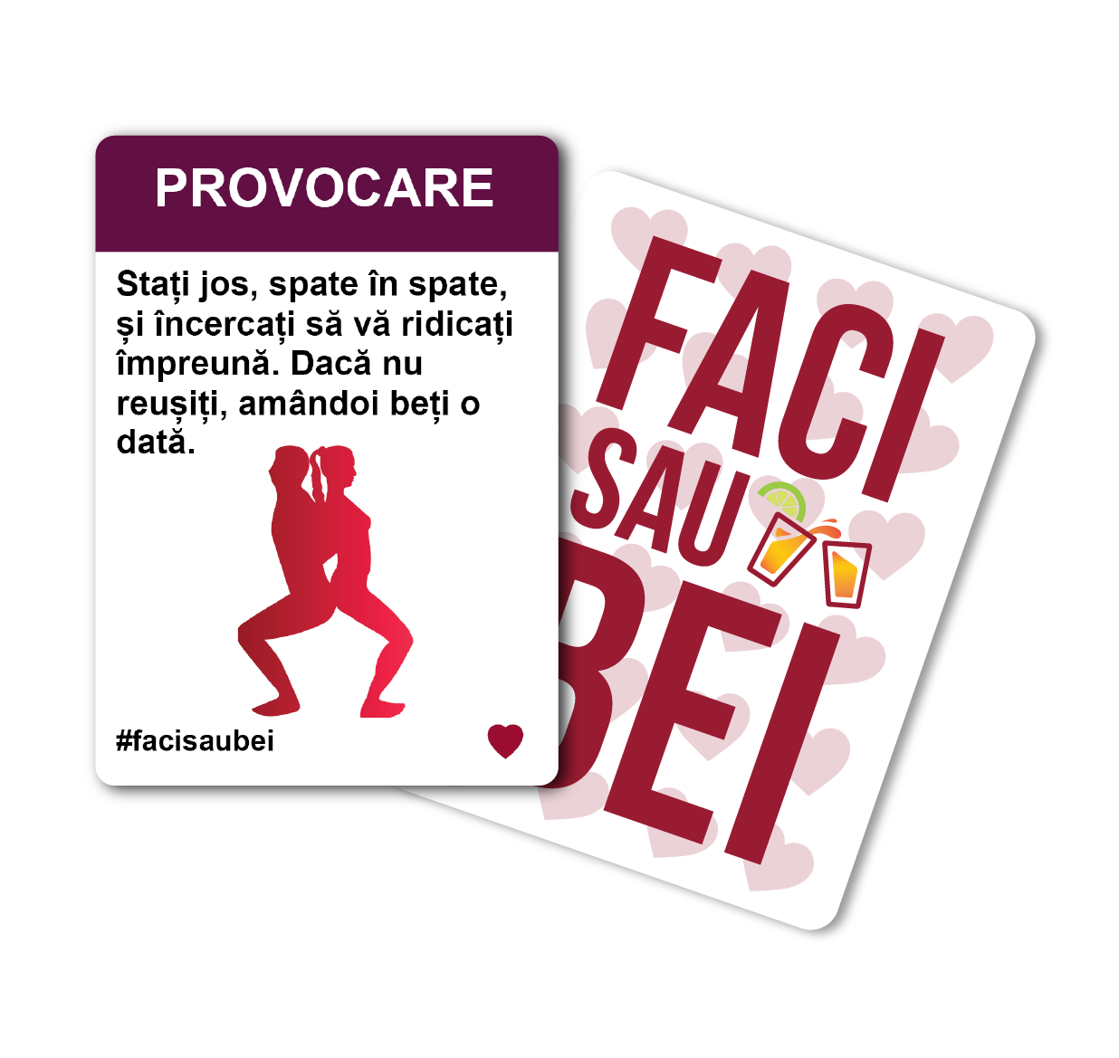 JOC FACI SAU BEI – CUPLURI - 200 CARTONAȘE