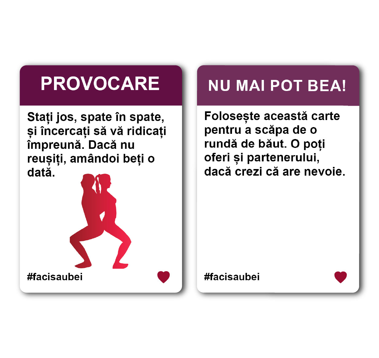 JOC FACI SAU BEI – CUPLURI - 200 CARTONAȘE - Faci sau Bei