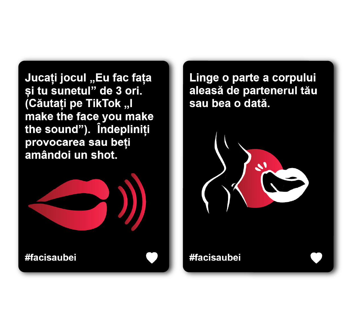 JOC FACI SAU BEI – CUPLURI - 200 CARTONAȘE - Faci sau Bei