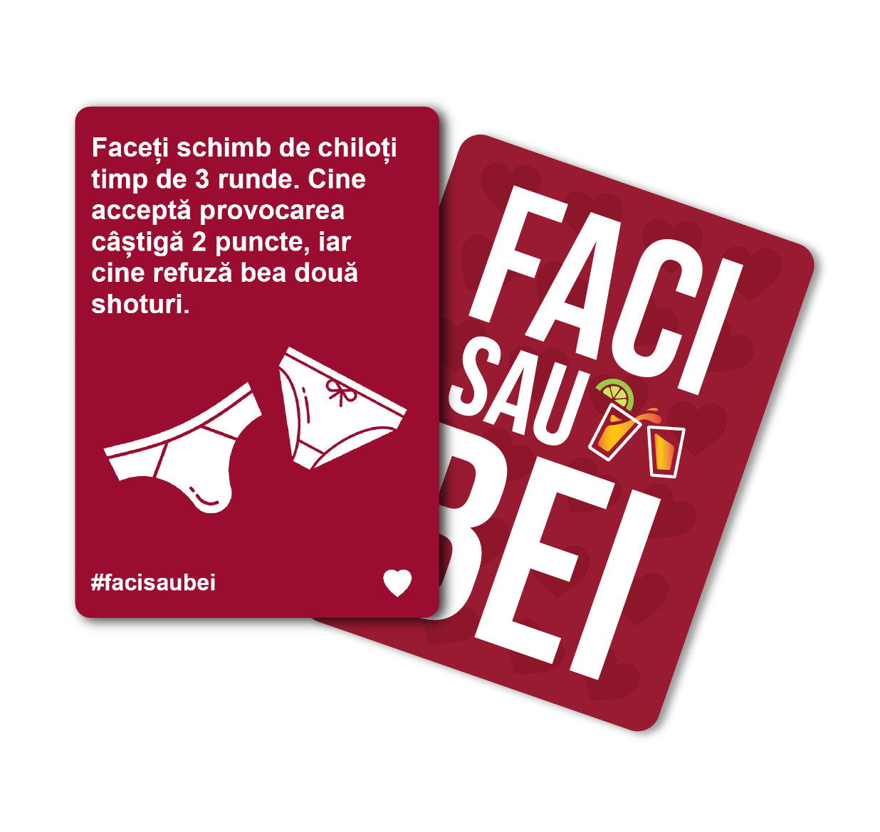 JOC FACI SAU BEI – CUPLURI - 200 CARTONAȘE