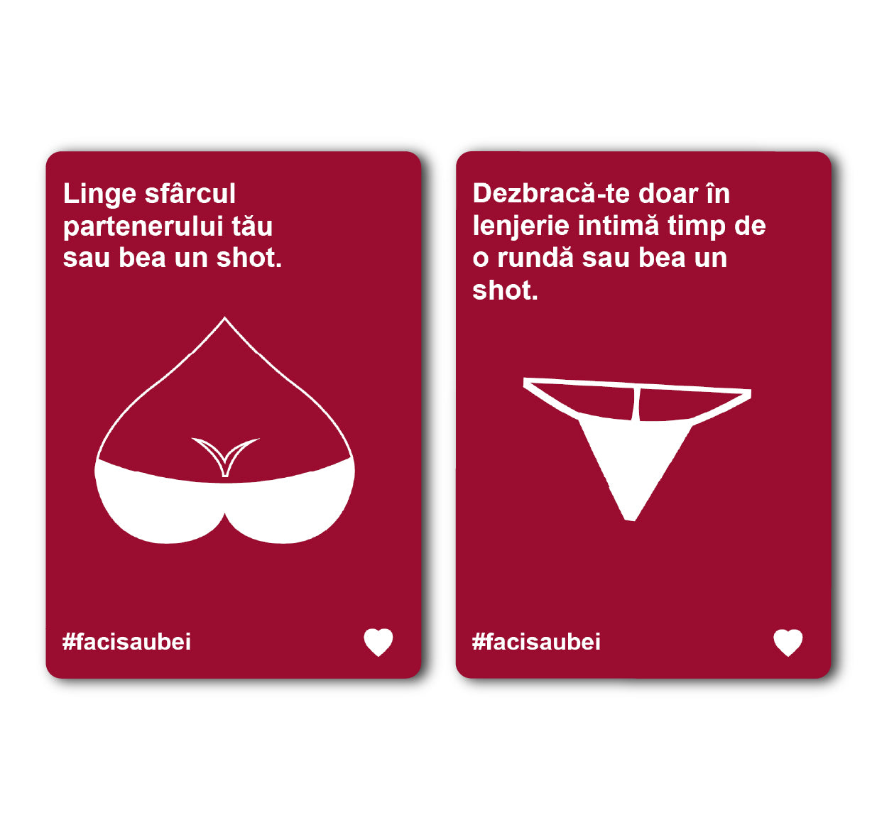 JOC FACI SAU BEI – CUPLURI - 200 CARTONAȘE - Faci sau Bei