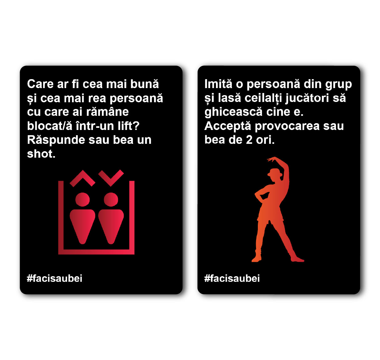 JOC FACI SAU BEI - EDIȚIA DECENTĂ –200 CARTONAȘE