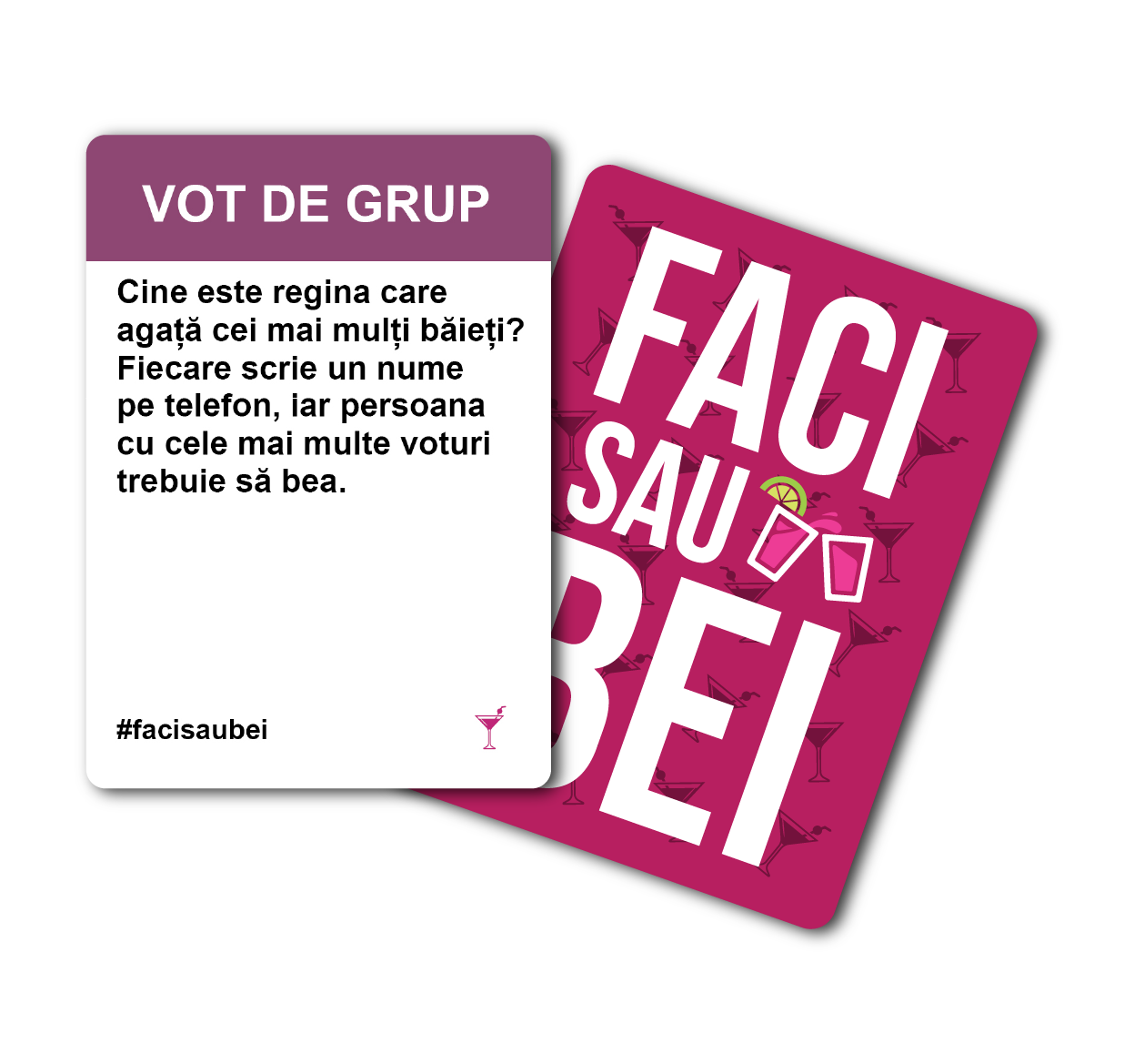 JOC FACI SAU BEI- SEARA FETELOR  –200 CARTONAȘE