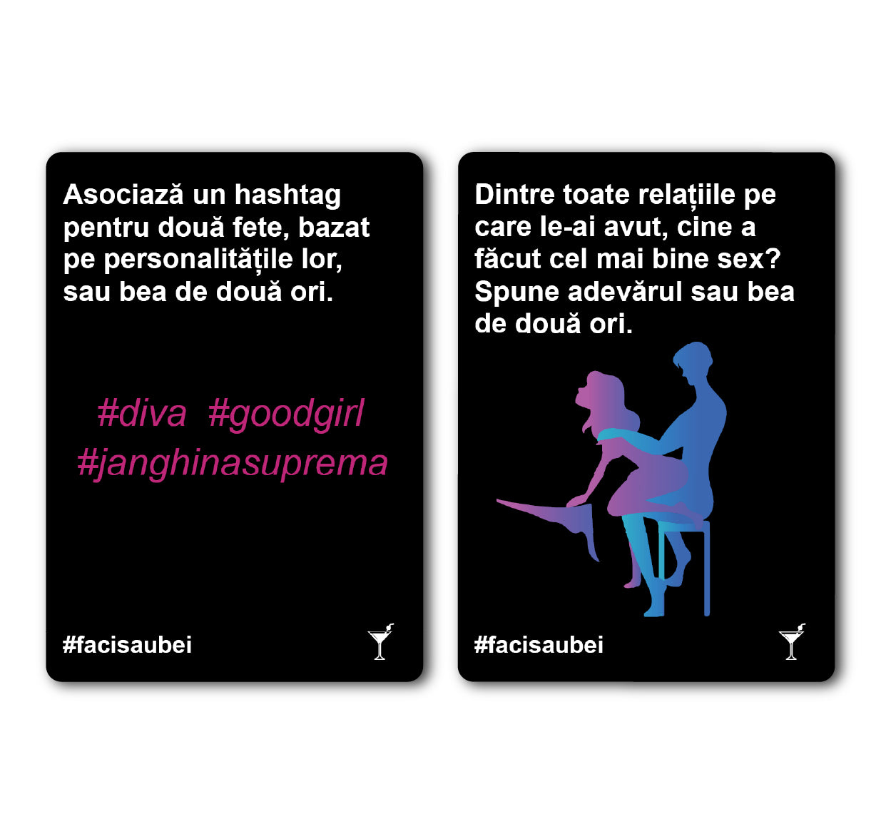 JOC FACI SAU BEI- SEARA FETELOR –200 CARTONAȘE - Faci sau Bei