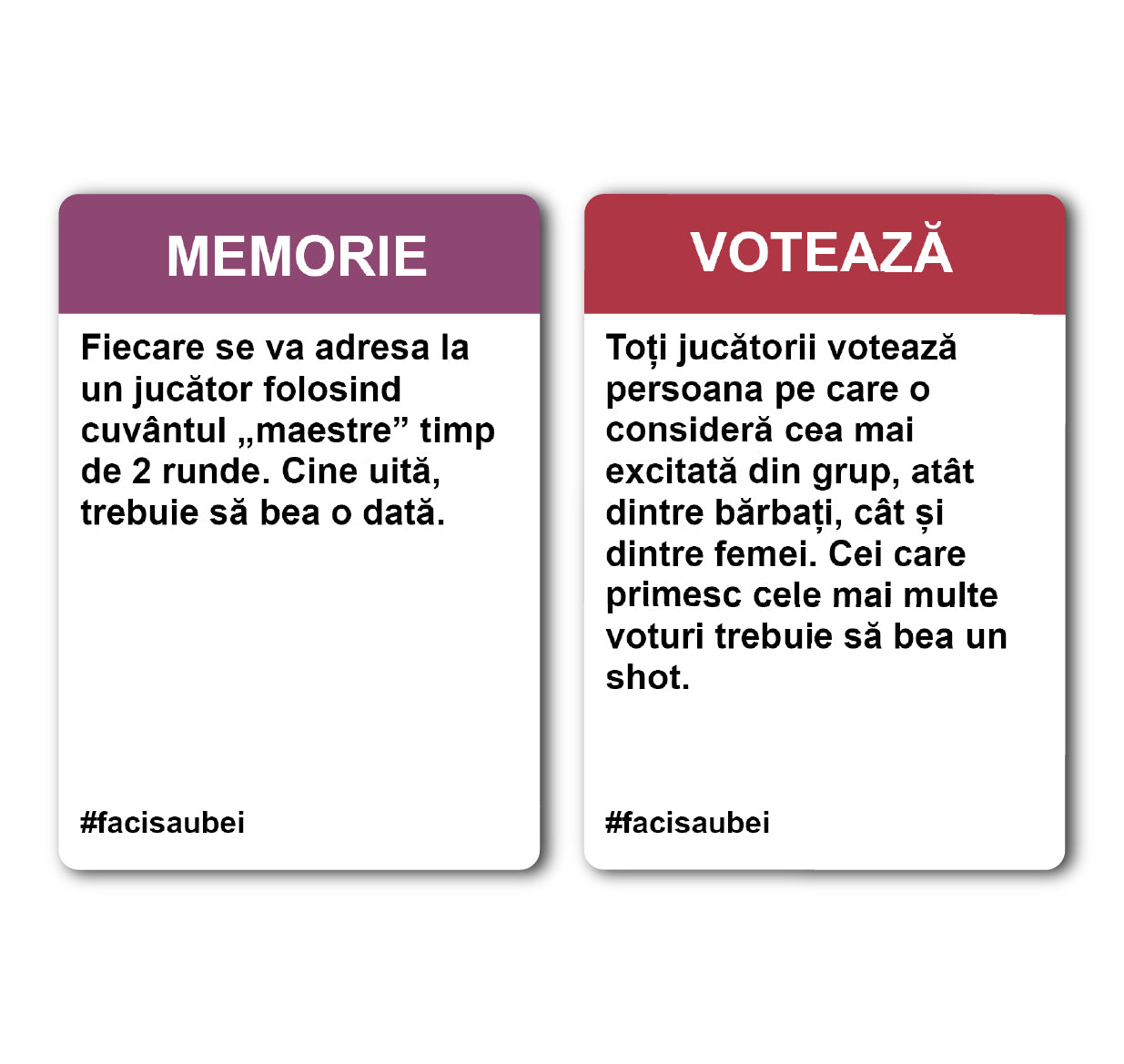 JOC FACI SAU BEI - EDIȚIA PERVERSĂ - 200 CARTONAȘE - Faci sau Bei