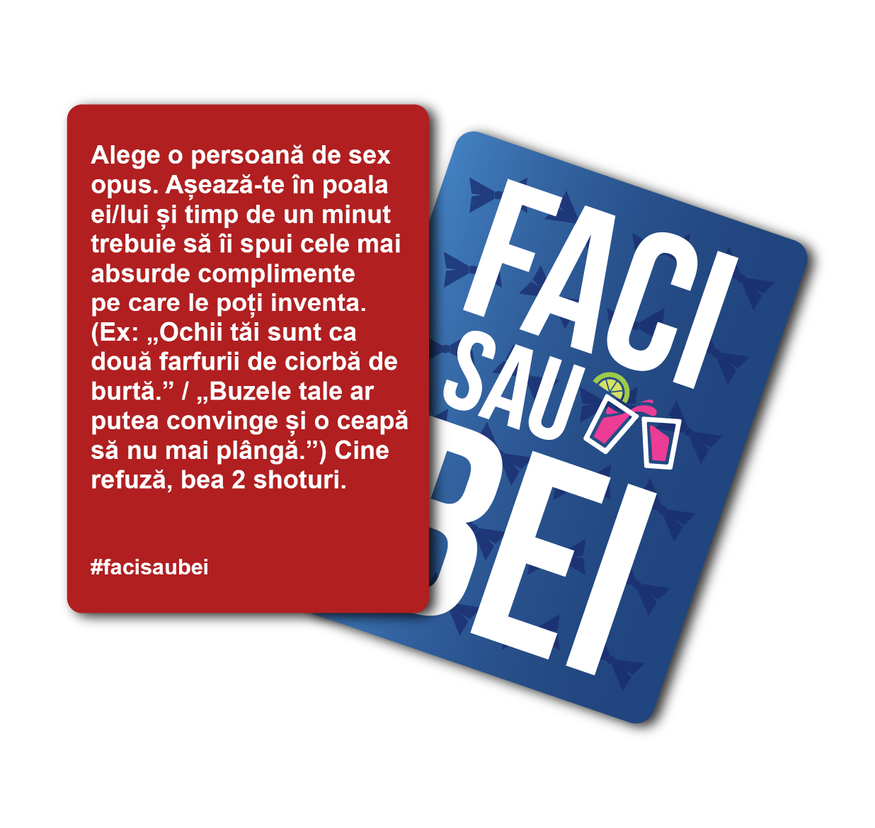 JOC FACI SAU BEI - EDIȚIA DECENTĂ –200 CARTONAȘE