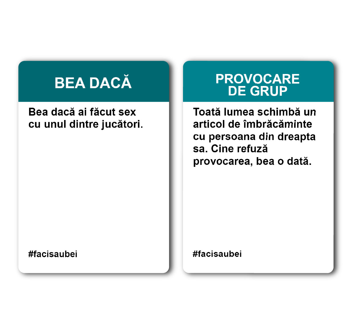 JOC DE BAZĂ FACI SAU BEI –300 CARTONAȘE - Faci sau Bei