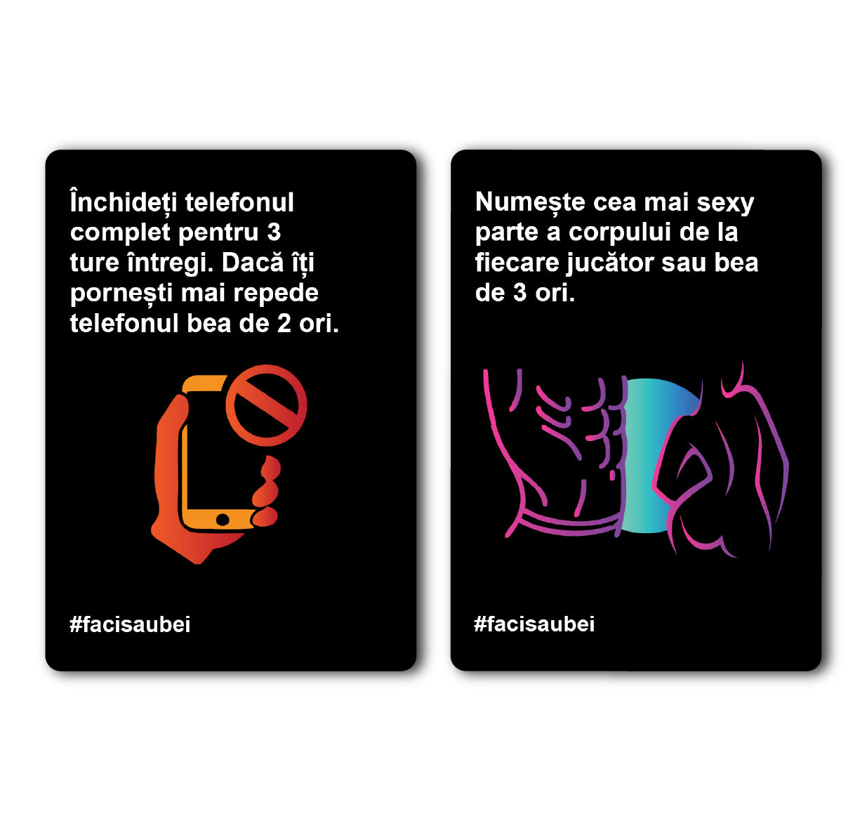 JOC DE BAZĂ FACI SAU BEI –300 CARTONAȘE - Faci sau Bei