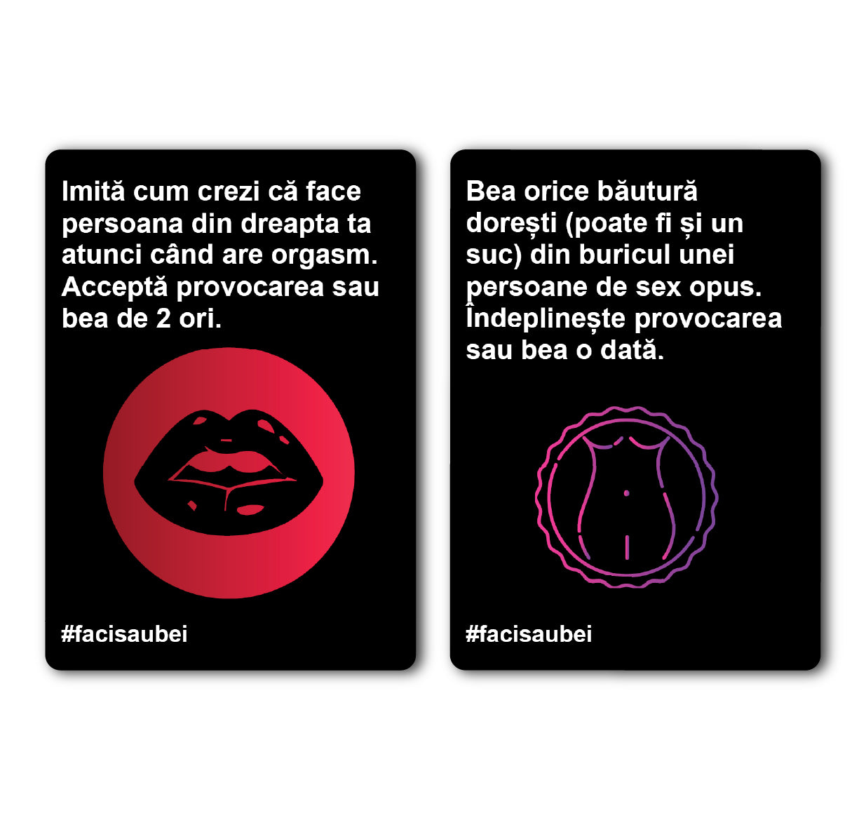 JOC FACI SAU BEI - EDIȚIA PERVERSĂ - 200 CARTONAȘE - Faci sau Bei